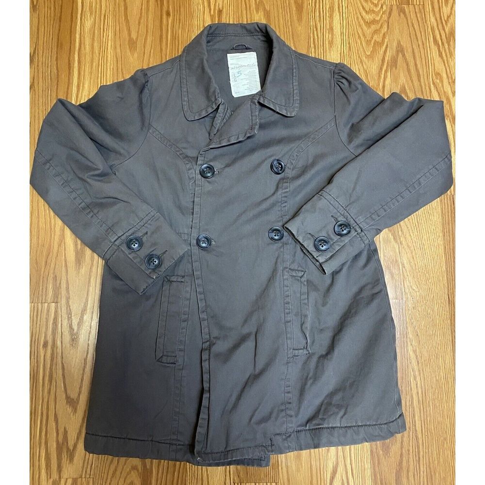 Aeropostale Military Style Field Jacket Grey Woman's Size Large Classic‎ Lined